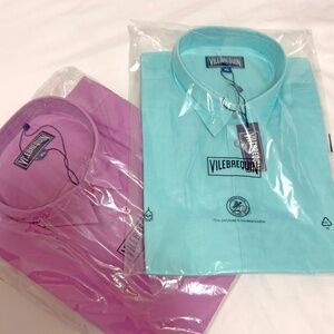 Set of 2 Vilebrequin Linen Shirts - EXTRA LARGE - NEW